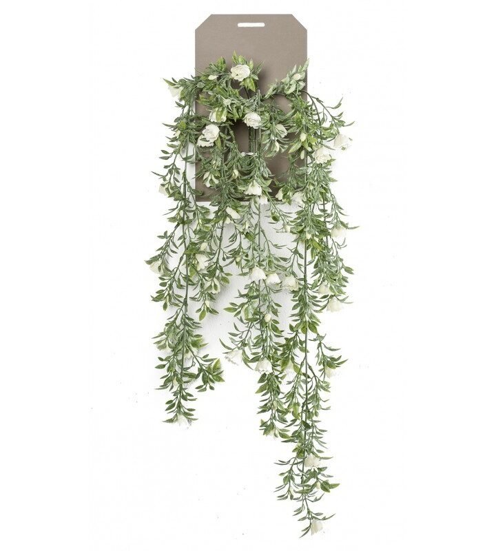 Planta Colgante ROSAS BLANCAS (6 uds)