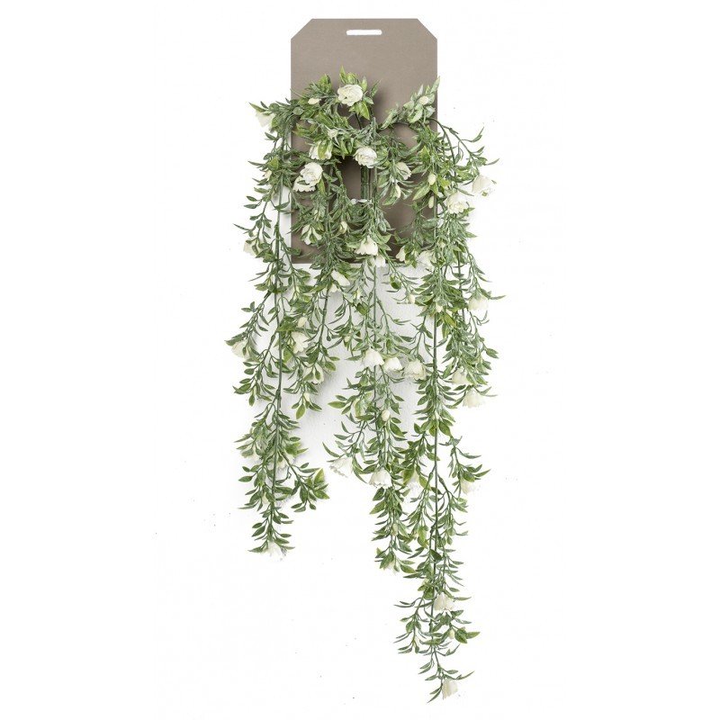 Planta Colgante ROSAS BLANCAS (6 uds)