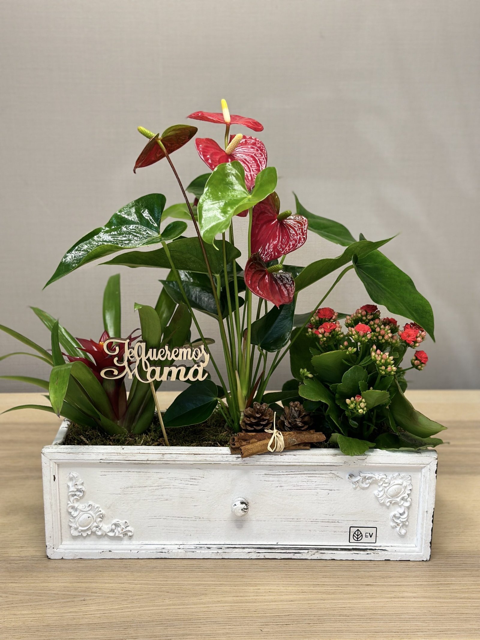 Cajón blanco Mamá eres única